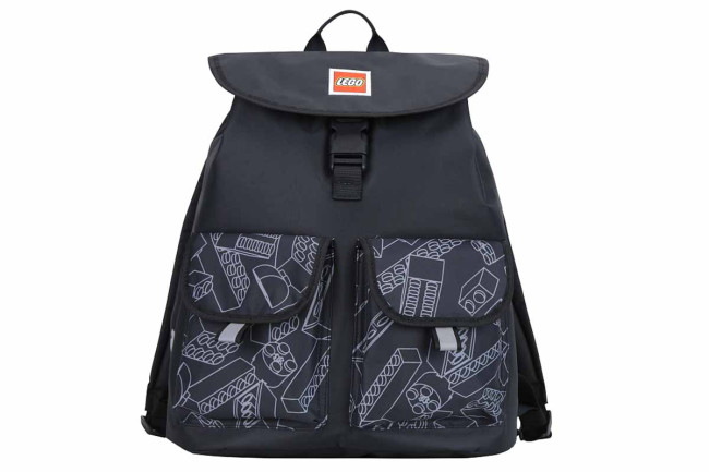 20132 - 1939 LEGO Tribini Happy Backpack Bricks Large - Black/Grey